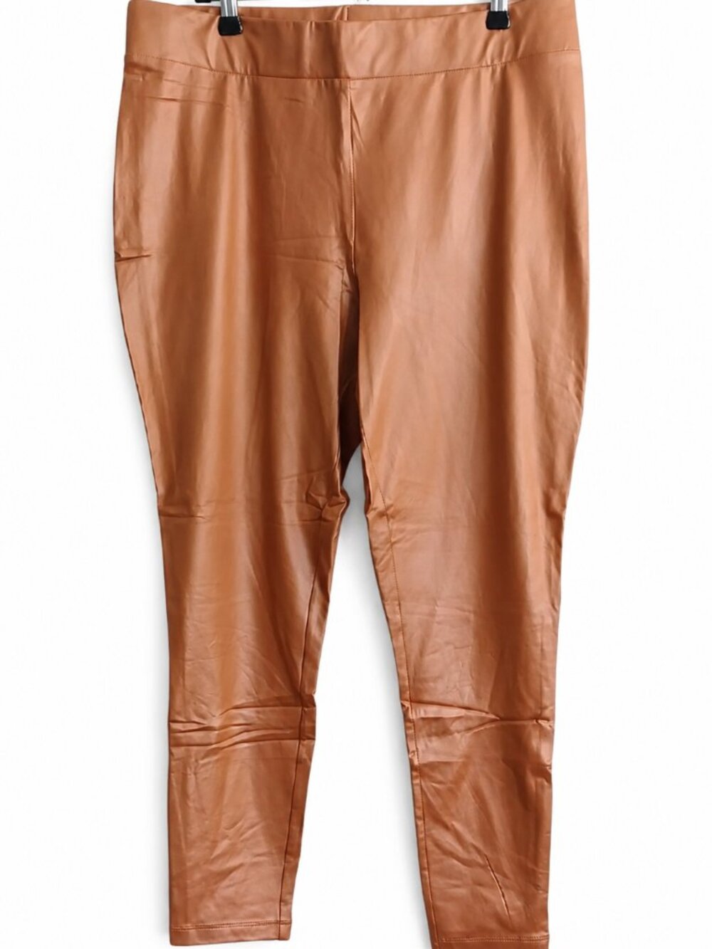NEW plus size 1X Faux Leather pants or leggins.  Monroe & Main Classy Neutral